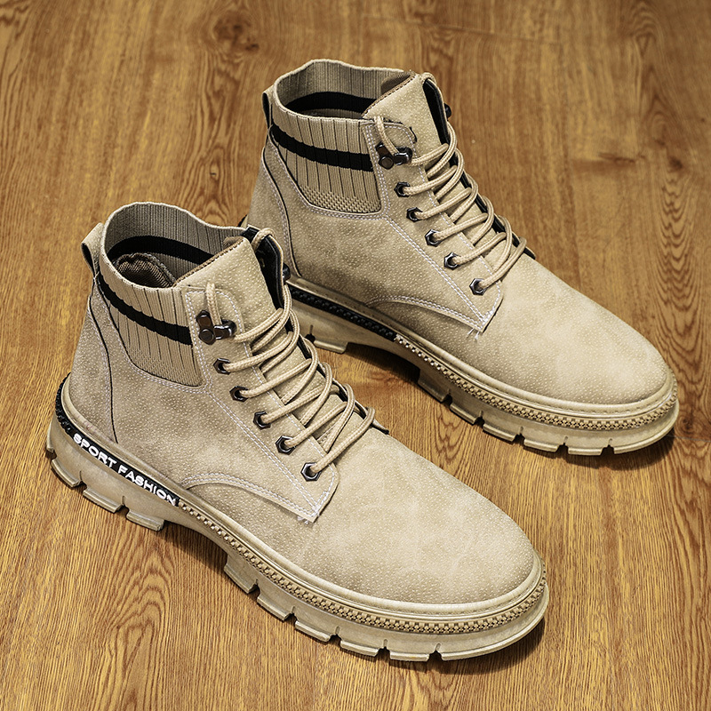 Men's Autumn Retro Casual High-Top Boots