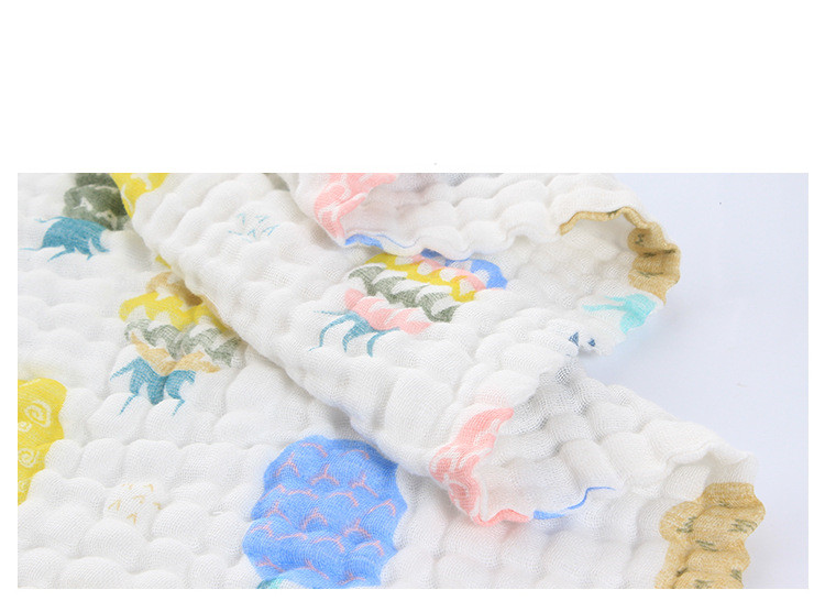 منشفة استحمام للأطفال والرضع قطن بست طبقات
