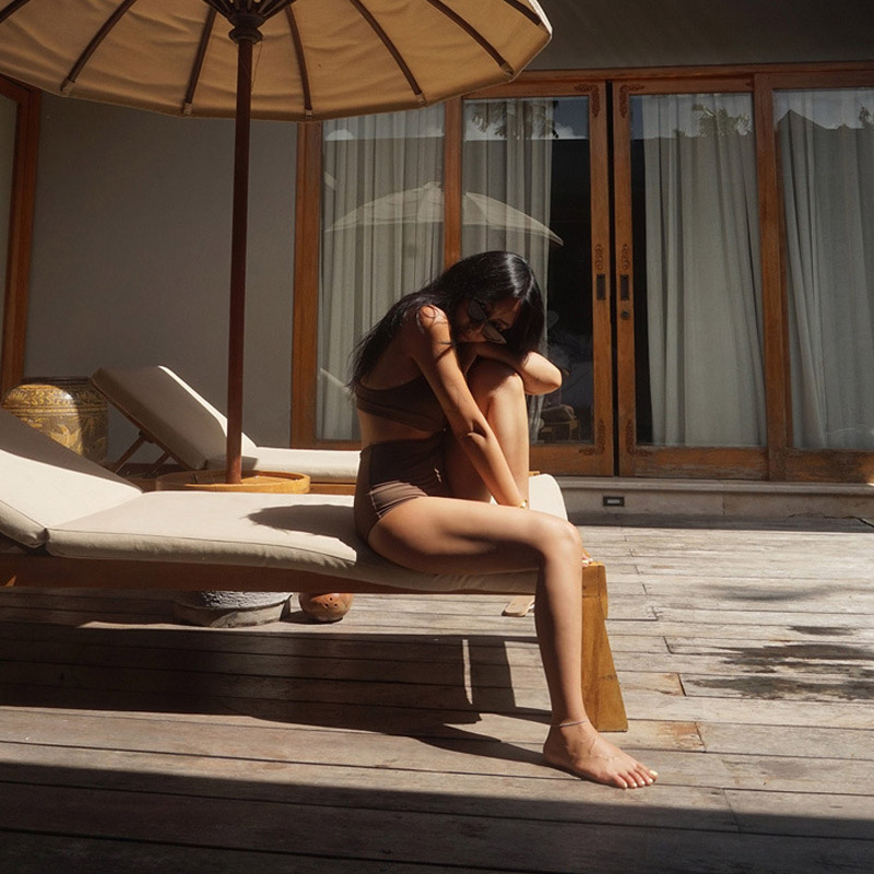 Sexy High Waist Bikini Retro Split Two-Piece Swimsuit