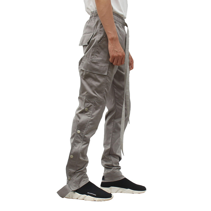 European and American Side Velcro Buttoned Trousers