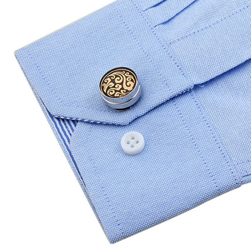 Round Electroplated Cufflink Cap, picture 3 of 3