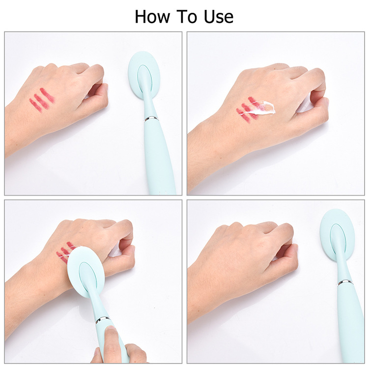 Hand-held Electric Silicone Facial Cleanser For Household Use