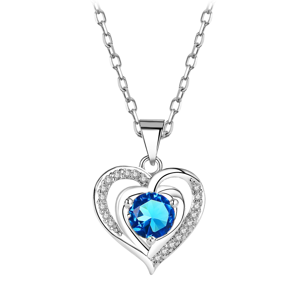 All-match Cold Wind Heart-shaped Female Pendant