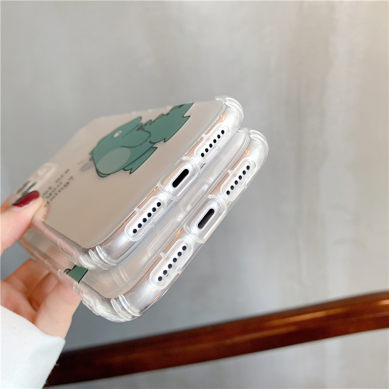 Simple Transparent Airbag Anti-fall Mobile Phone Case Protective Cover For Cute Couples - Image 6
