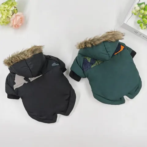 Dog Clothes Winter Thickened Warmth Cotton Pet Dogs Coat
