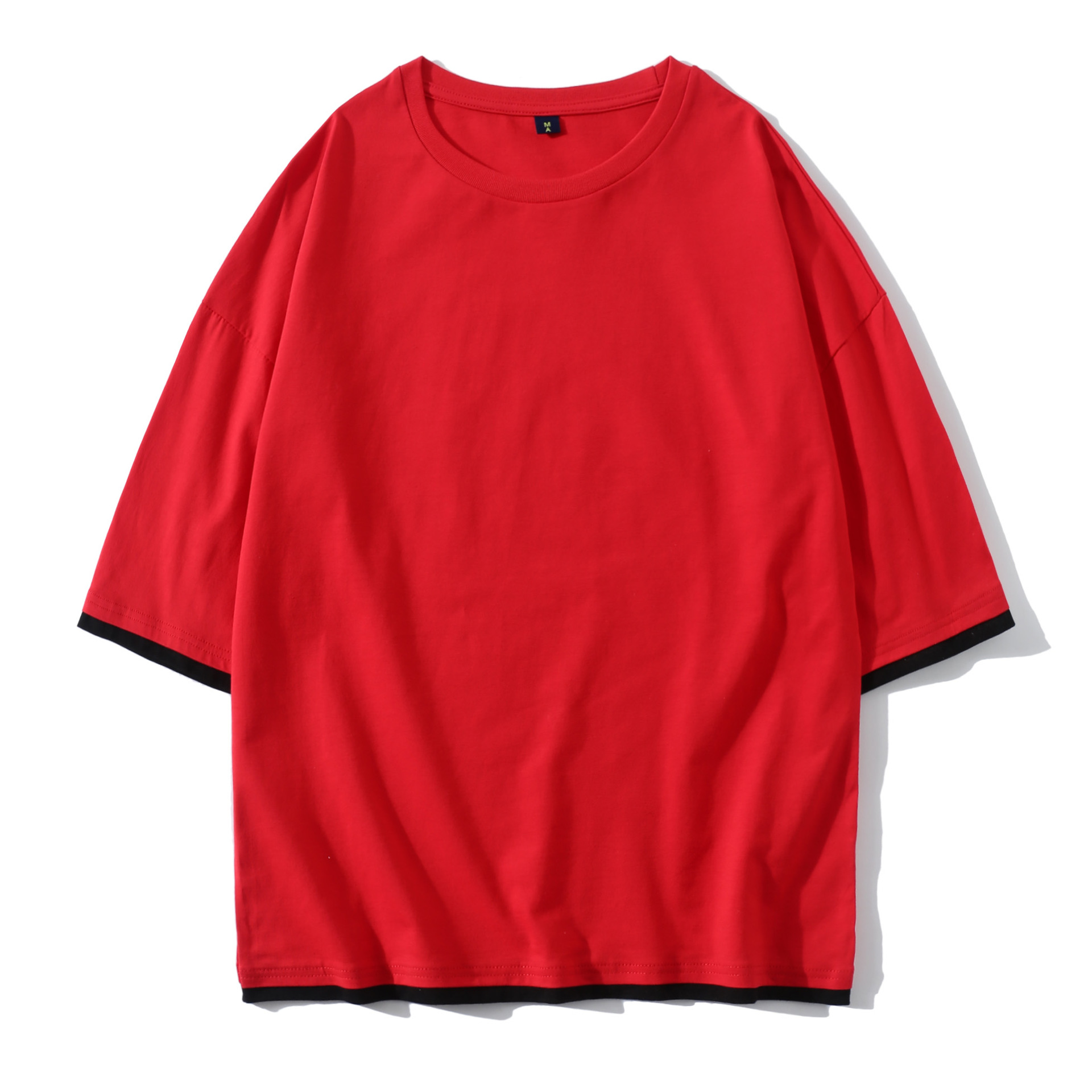 Cotton Summer Short-Sleeved T-Shirt Men's Trendy Brand