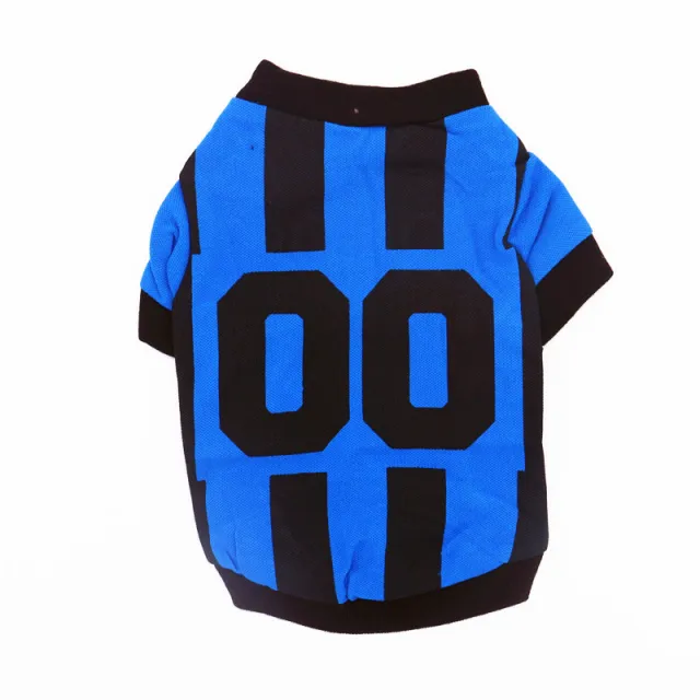 Pet Clothing Summer Cotton Vest Dog Clothes Blue Black - Shop at LoveMi