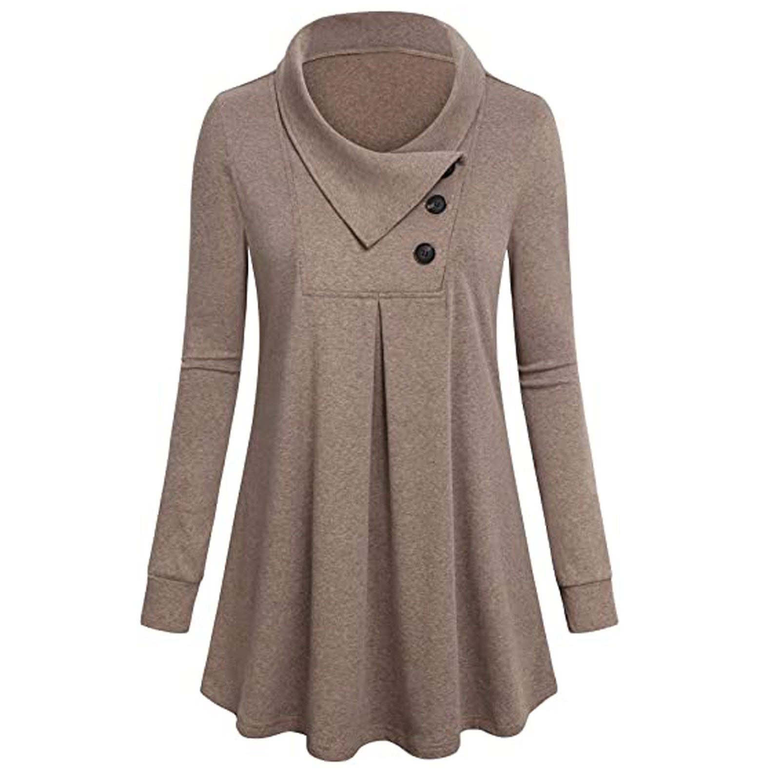 Women's Bottoming Shirt Long Sleeve Button Lapel