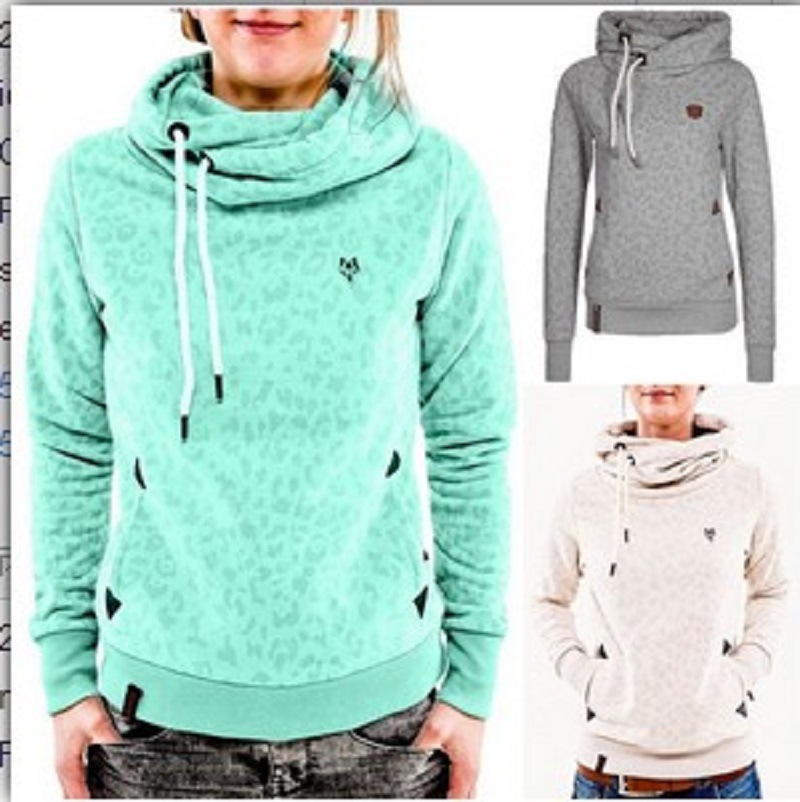 Loose Long-sleeved Hooded Digital Printed Sweater Women