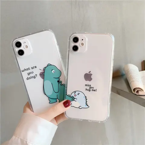 Simple Transparent Airbag Anti-fall Mobile Phone Case Protective Cover