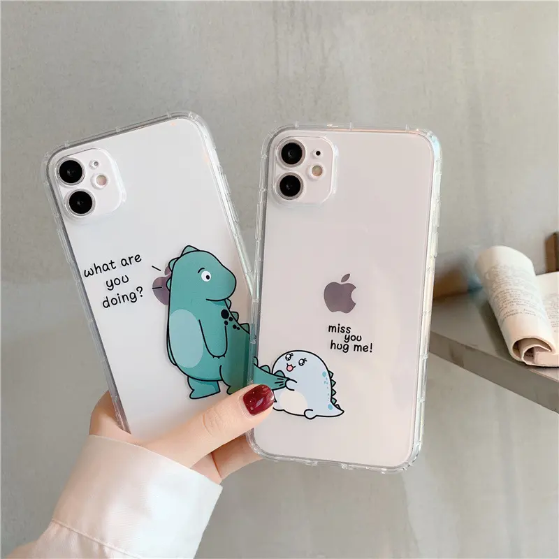 Simple Transparent Airbag Anti-fall Mobile Phone Case Protective Cover
