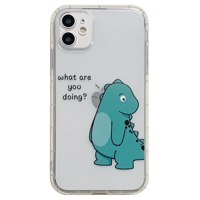 Simple Transparent Airbag Anti-fall Mobile Phone Case Protective Cover For Cute Couples - Image 5