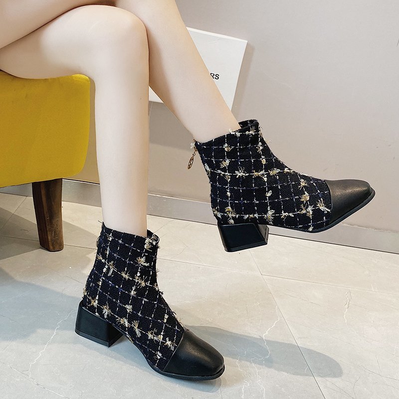Korean Style Small Fragrance Ladies Fashion Boots