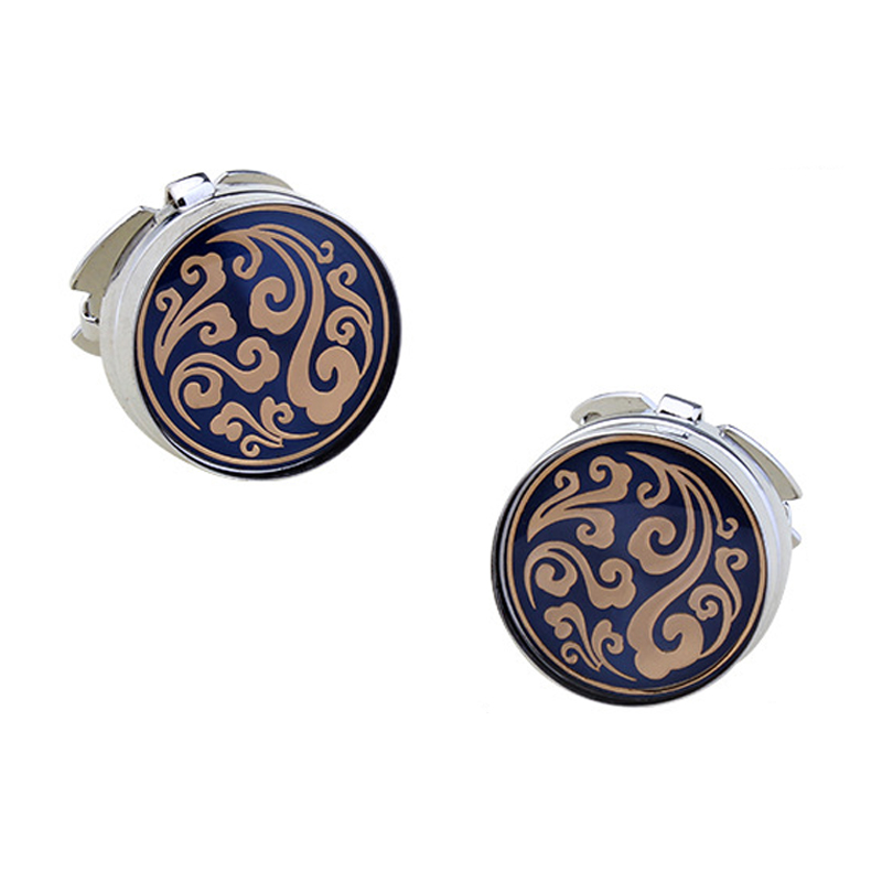 Round Electroplated Cufflink Cap, picture 2 of 3
