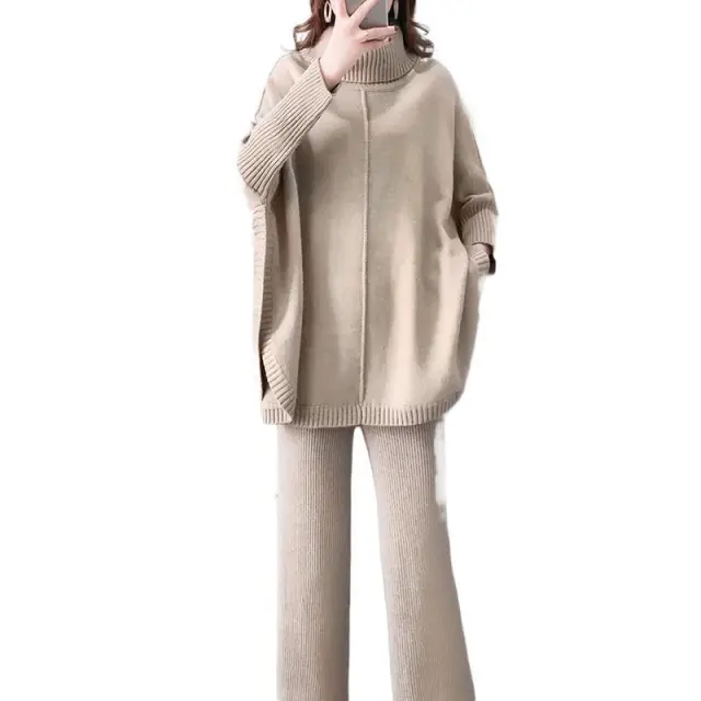 Loose Knitted Suit Women Foreign Style New Apricot - Shop at LoveMi
