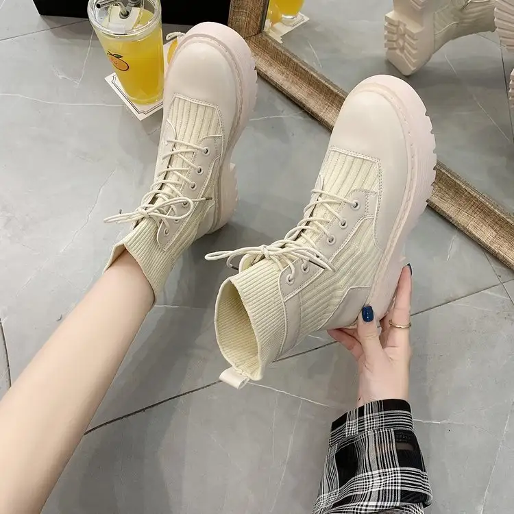 Summer Short Boots With Thin Ventilation And Thick Soles