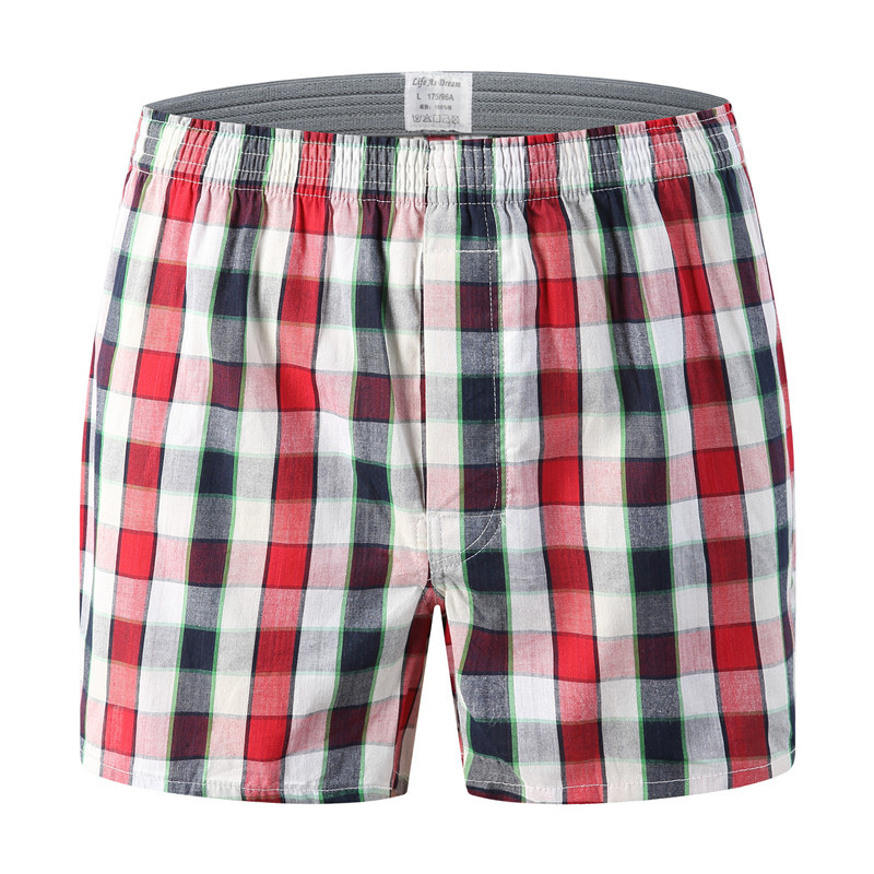 Men's Boxer Shorts Men's Large Underwear Beach Pants in Red