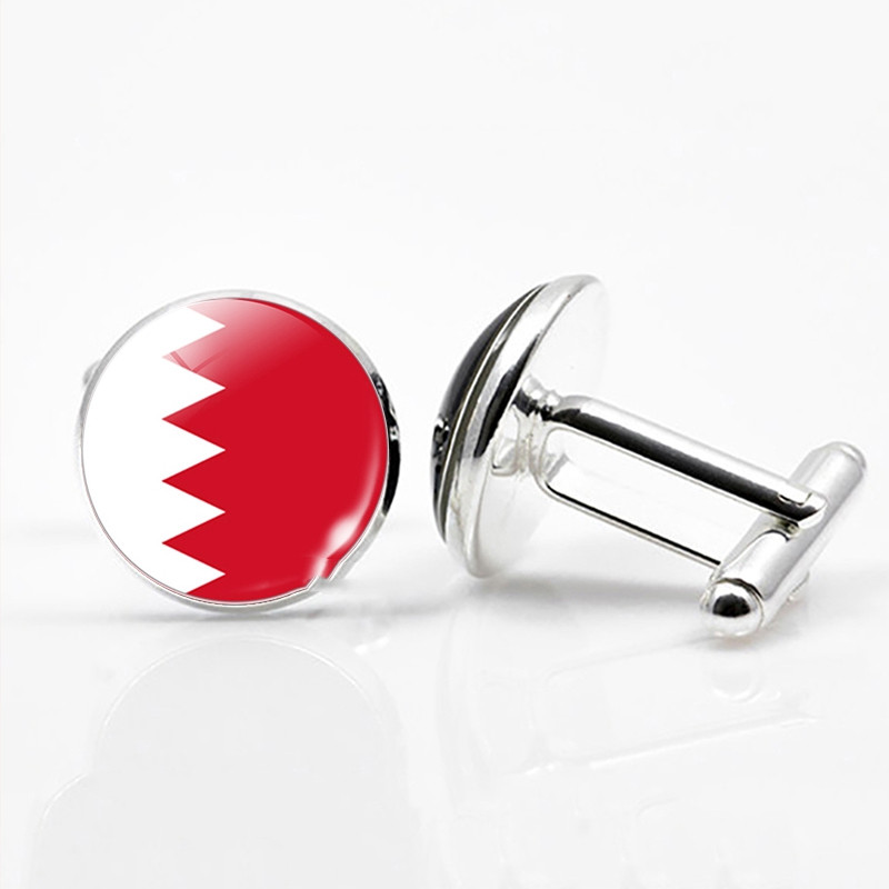 National Flags of The World Series Time Gem Cufflinks Jewelry in 6style