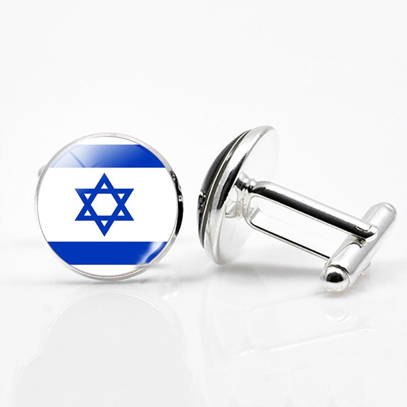 National Flags of The World Series Time Gem Cufflinks Jewelry in 3style