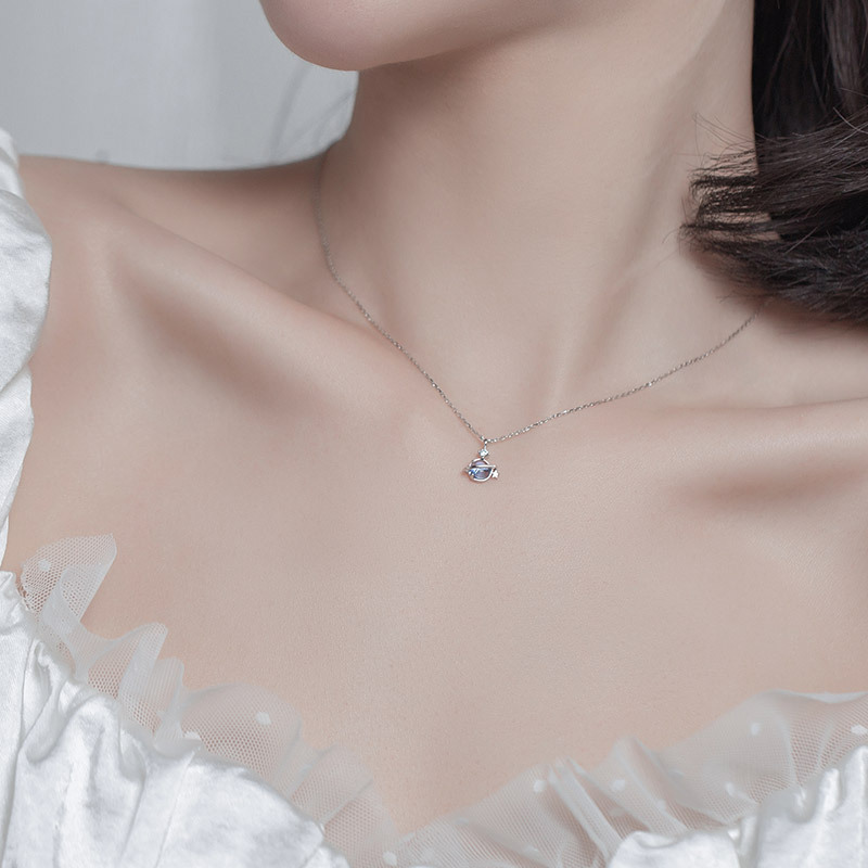 Asteroid Necklace Female Sterling Silver Clavicle Chain