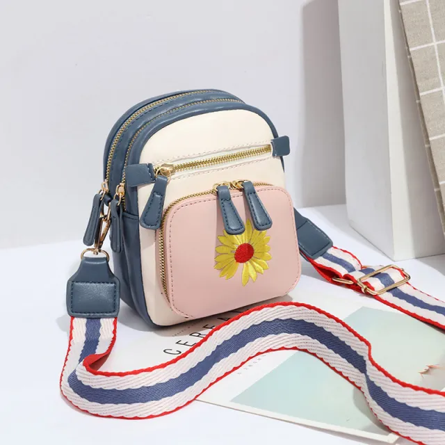 Ladies Fashion Crossbody Bag With One Shoulder Blue - Shop at LoveMi