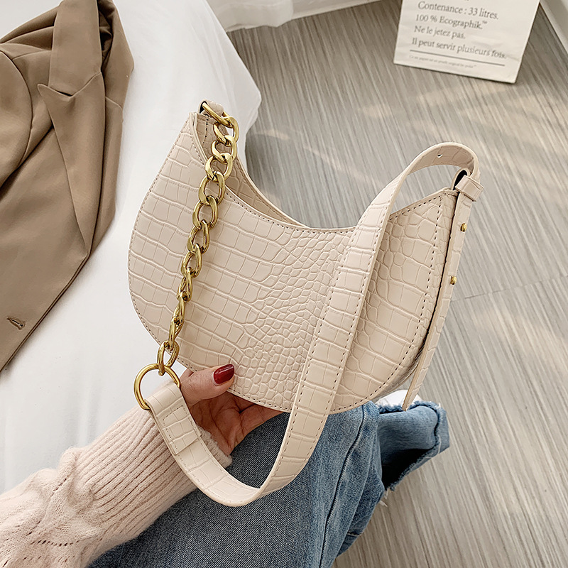 Stone Pattern Fashion Underarm Shoulder Messenger Bag