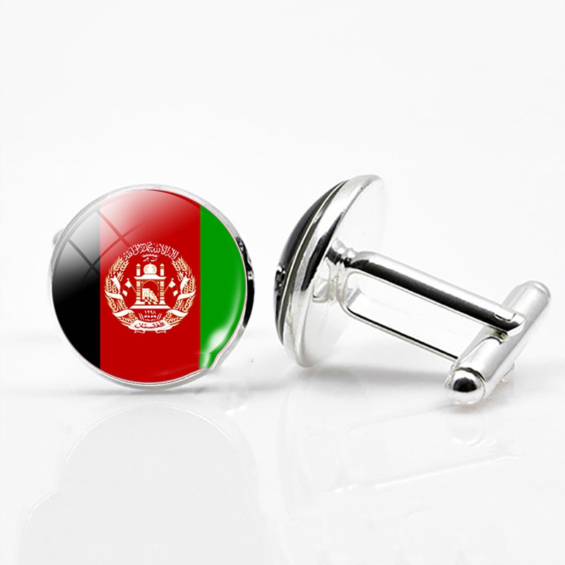 National Flags of The World Series Time Gem Cufflinks Jewelry in 5style