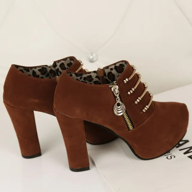 Spring and Autumn Women's Shoes Martin Boots Brown - Shop at LoveMi
