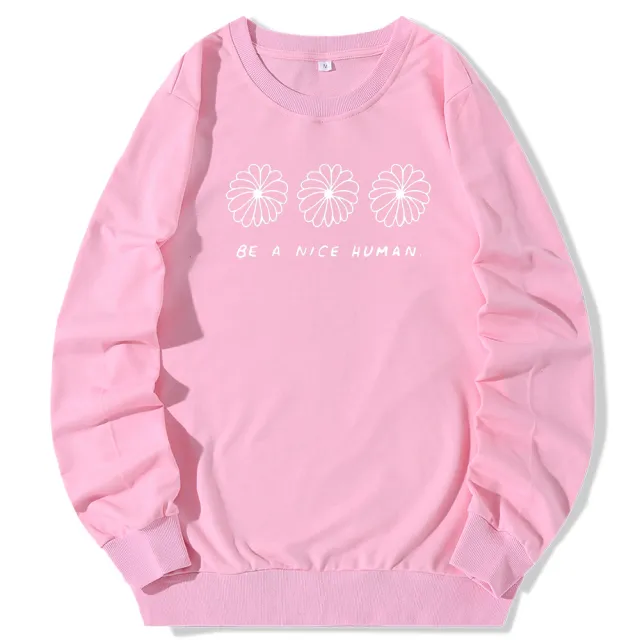 European and American Round Neck Sweater Women Pink - Shop at LoveMi