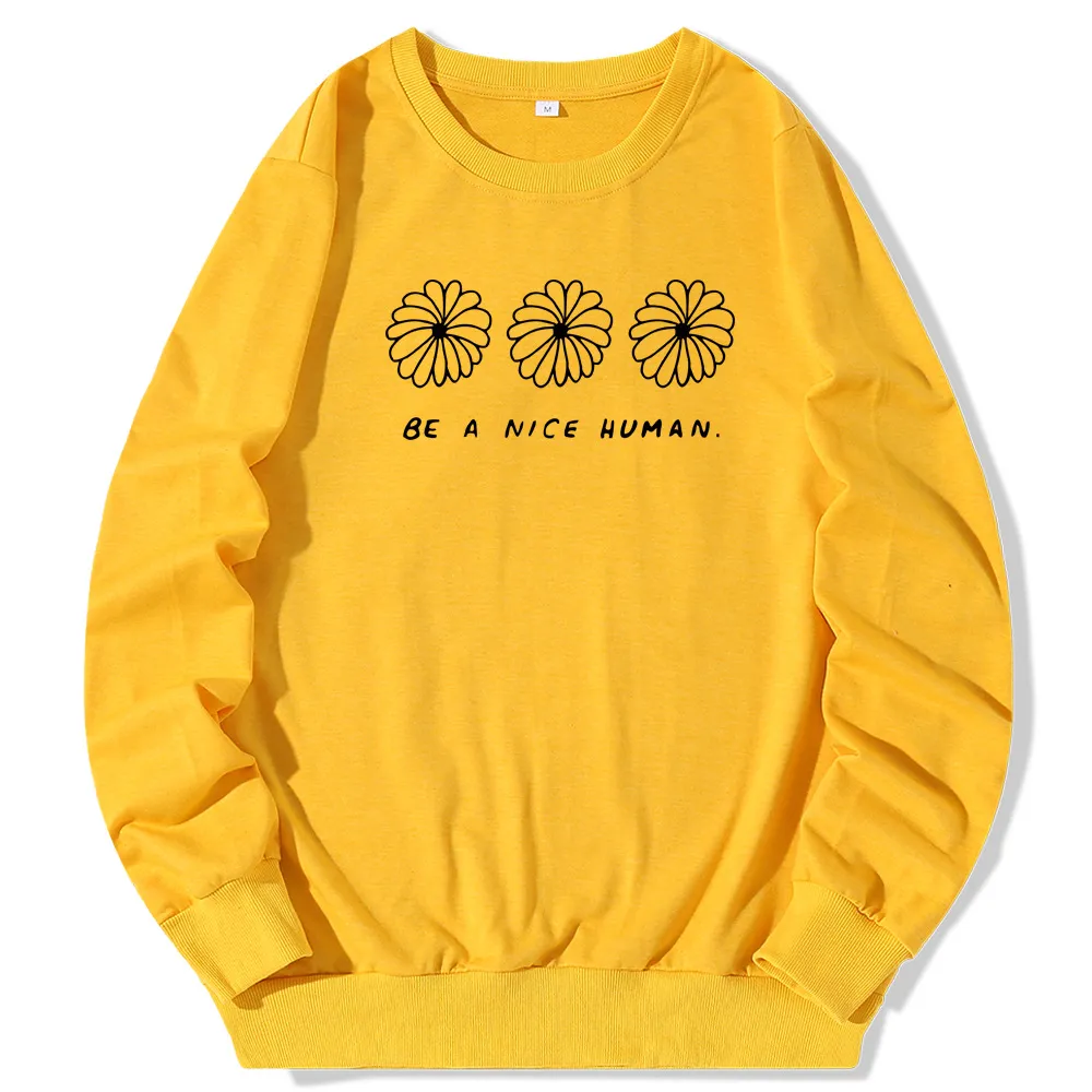 European and American Round Neck Sweater Women - 01 Yellow