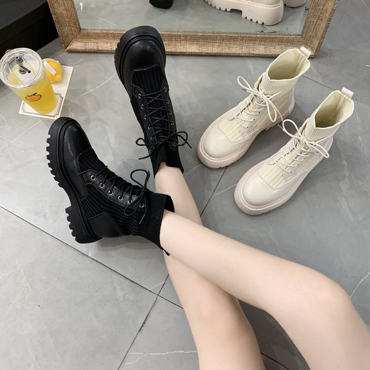 Summer Short Boots With Thin Ventilation And Thick Soles
