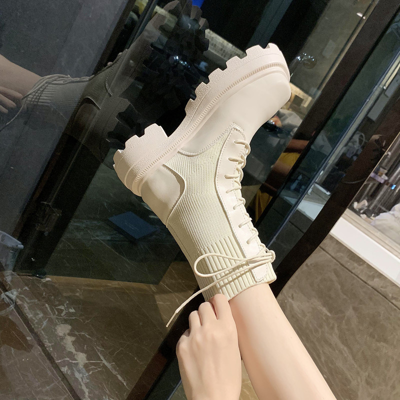 Thin, Breathable, Thick Soled Shoes, Long Knights Boots