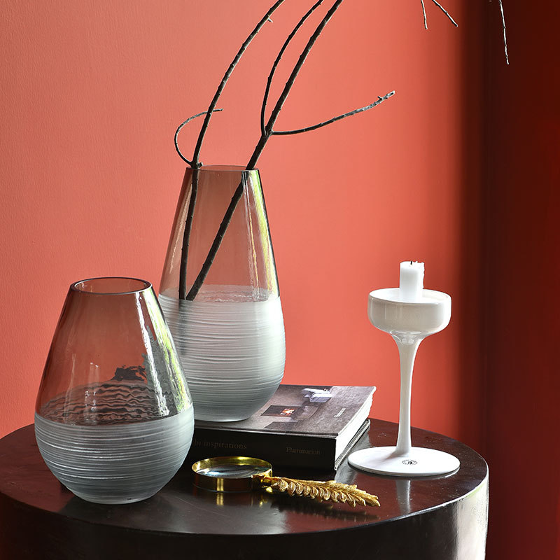 Lily Rose Water Drop Vase Living Room Flower Arrangement Decoration