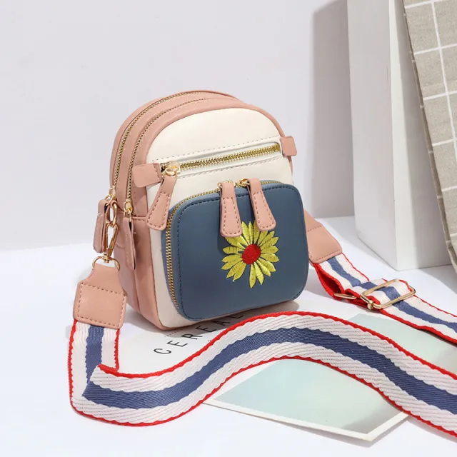 Ladies Fashion Crossbody Bag With One Shoulder Pink - Shop at LoveMi