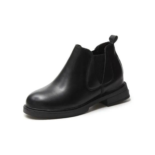 Wild students Vintage Boots Flat Ankle British Style Black - Shop at LoveMi