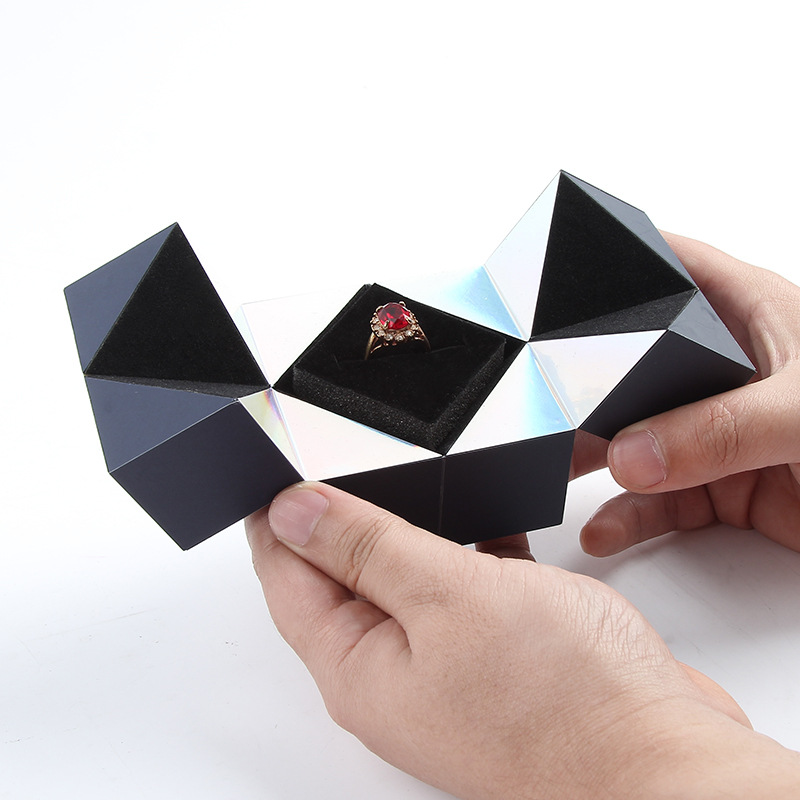 Valentine's Day Magic Cube Jewelry Packaging Box Personalisation Propose Marriage Ring Box