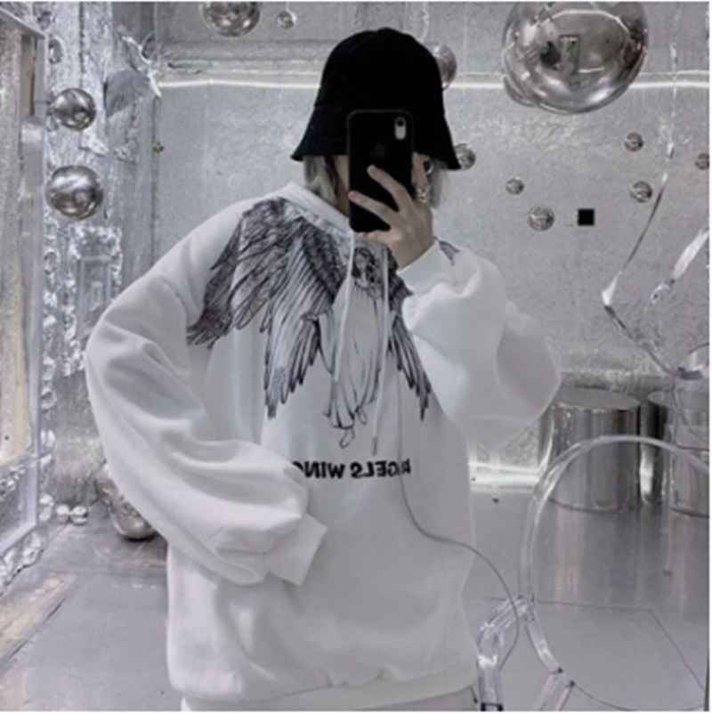 Mid-length Loose And Thin Hooded Sweater