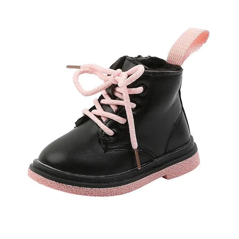 Children's Velvet Cotton Shoes Boy Martin Boots