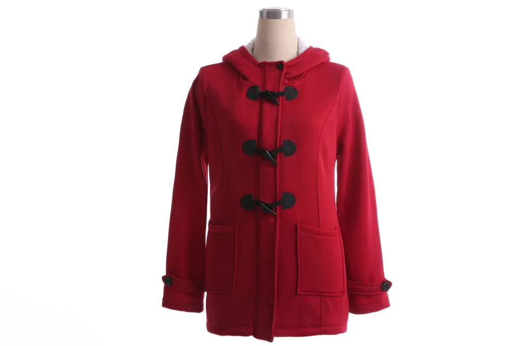 Horn buckle coat female - Maroon