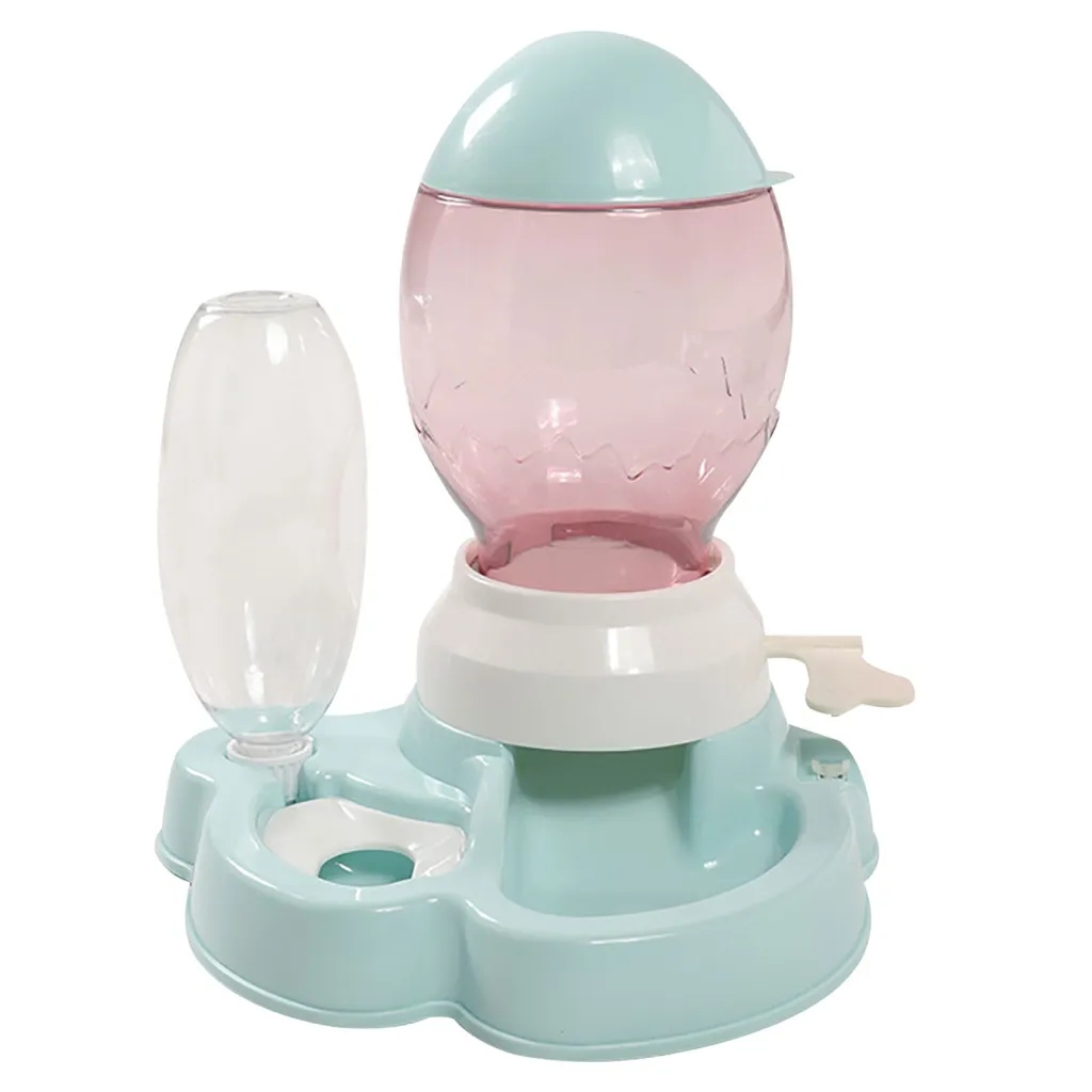 Cat Automatic Feeder Dog Waterer Does Not Wet Mouth And Prevents Tipping - Blue