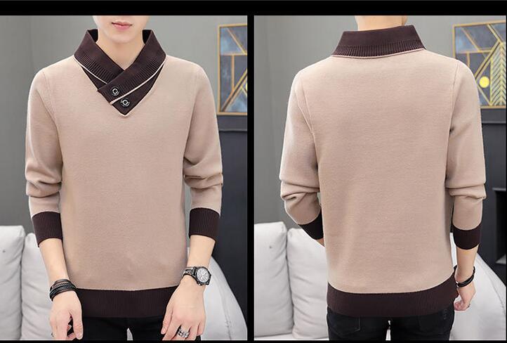 Add a Knit Sweater With a Round Neck And Bottom