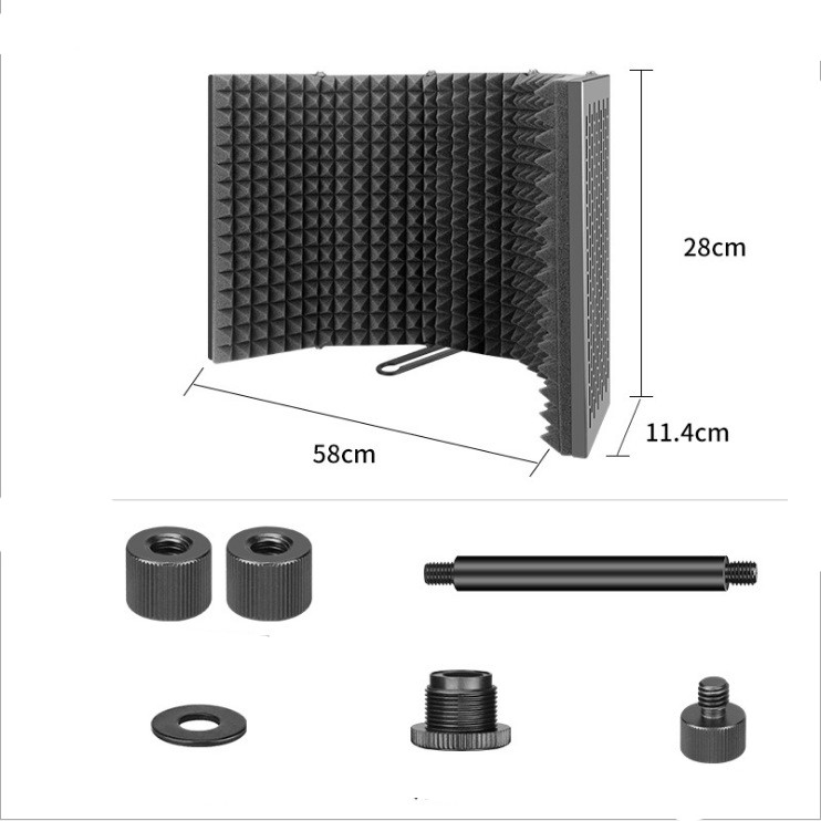 Microphone Recording Studio High-Quality Noise Reduction Screen Blowout Prevention Net — foto 5