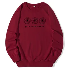 European and American Round Neck Sweater Women - Wine - View 1