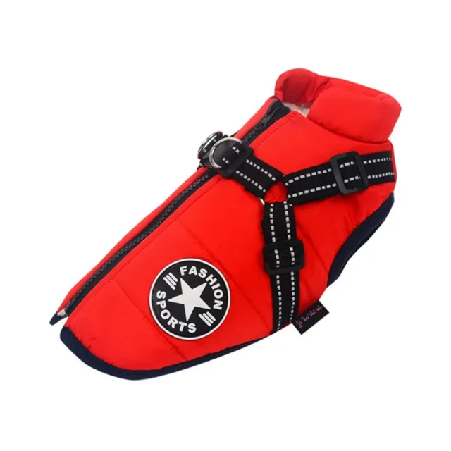Large Pet Dog Jackets Winter Warm Dogs Clothes Coats Red - Shop at LoveMi