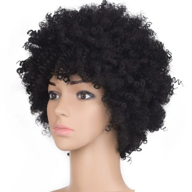 Wig Female African Wig Headgear Explosion Head Black - Shop at LoveMi