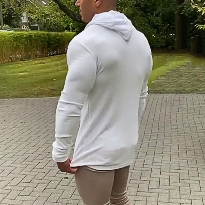 Men's Leisure Sports Knitted Long Sleeve T-shirt