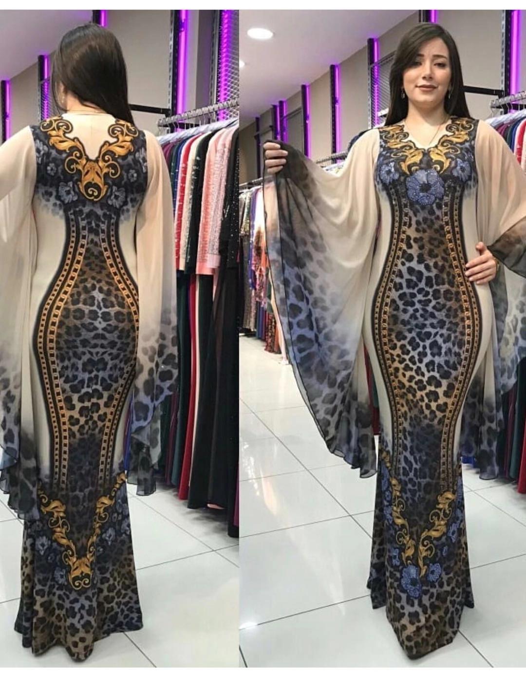 European and American Summer Leopard Print Dress