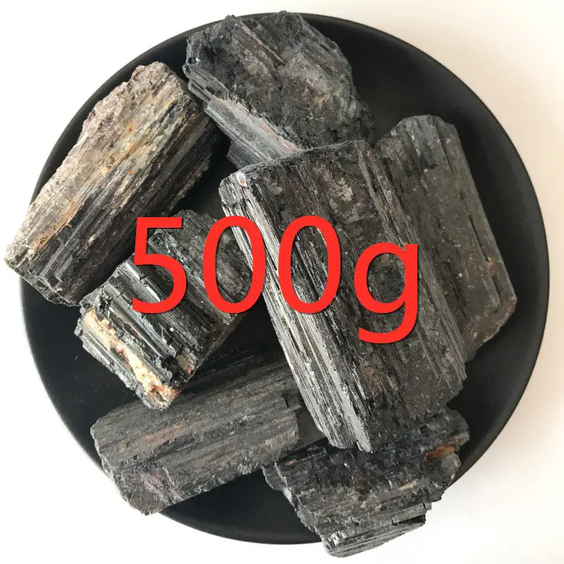 Natural Black Tourmaline Raw Stone Not Polished