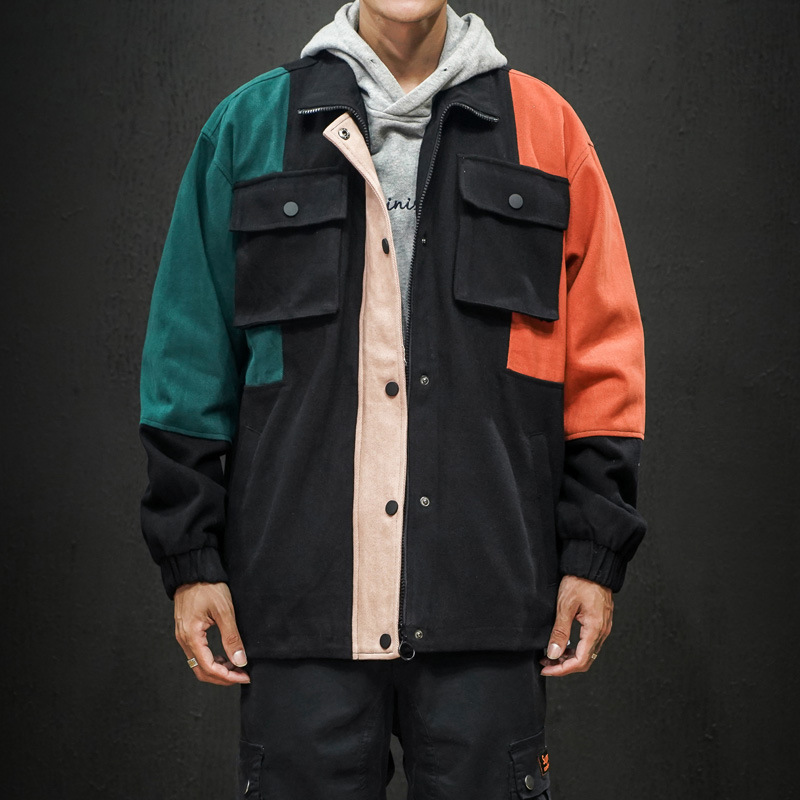 Men's Casual Color-Blocking Jacket For Autumn And Winter