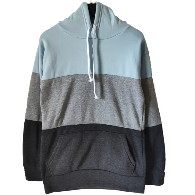 Plush And Thickened Long Sleeve Hoodie Coat Light Blue - Shop at LoveMi